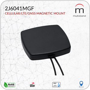 2J6041MGF CELLULAR/LTE/GNSS Mag Mount - www.multiband-antennas.com