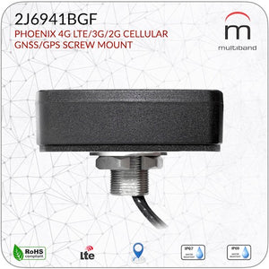 2J6941BGF LTE/GNSS/GPS Screw Mount - www.multiband-antennas.com