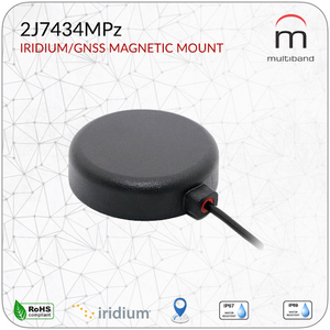 2J7434MPz GNSS and Iridium Mag Mount - www.multiband-antennas.com