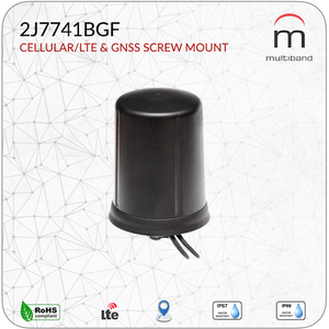 2J7741BGF CELLULAR/LTE & GNSS SCREW MOUNT - www.multiband-antennas.com