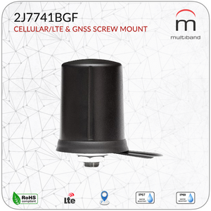 2J7741BGF CELLULAR/LTE & GNSS SCREW MOUNT - www.multiband-antennas.com