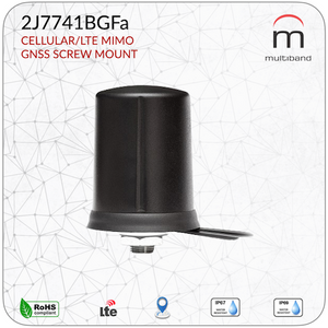 2J7741BGFa CELLULAR/LTE MIMO and GNSS SCREW MOUNT - www.multiband-antennas.com