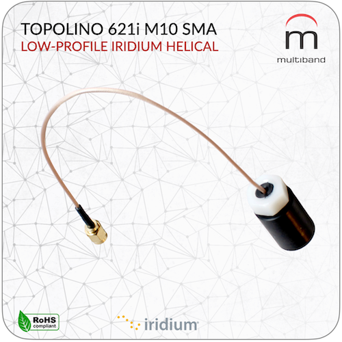 Topolino 621i M10 SMA Iridium Helical - www.multiband-antennas.com