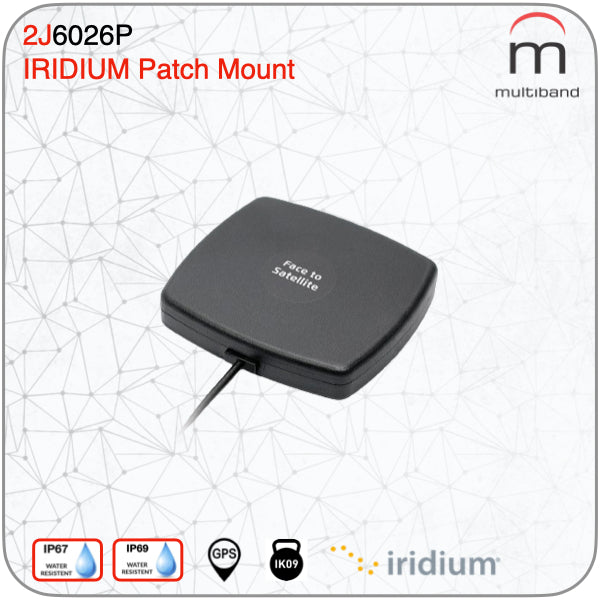 2J6026P Falcon Iridium Certified Low Profile Adhesive Mount Antenna - www.multiband-antennas.com