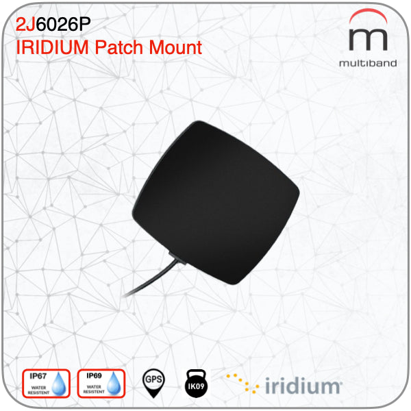 2J6026P Falcon Iridium Certified Low Profile Adhesive Mount Antenna - www.multiband-antennas.com
