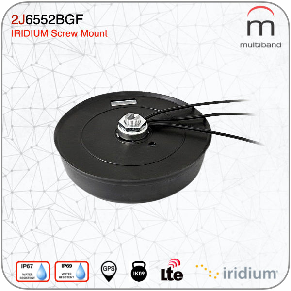 2J6552BGF Iridium Certified 3-in-1 Screw Mount Antenna - www.multiband-antennas.com