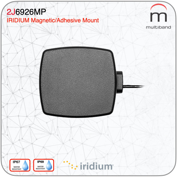 2J6926MP Phoenix Iridium Certified High Gain Magnetic Adhesive Mount Antenna - www.multiband-antennas.com