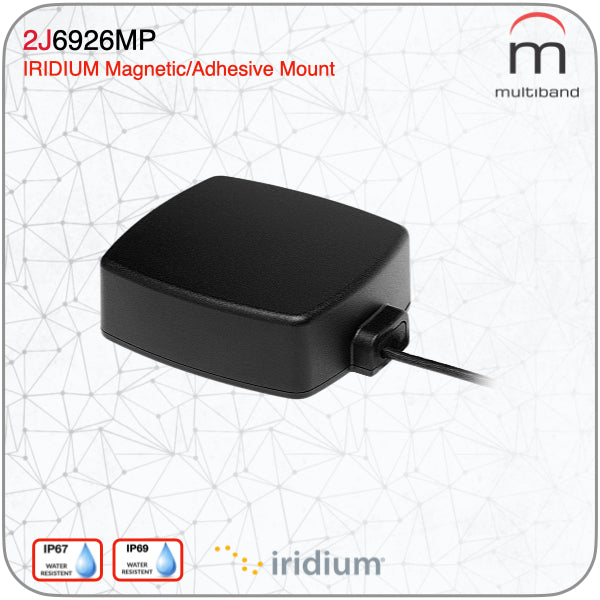 2J6926MP Phoenix Iridium Certified High Gain Magnetic Adhesive Mount Antenna - www.multiband-antennas.com