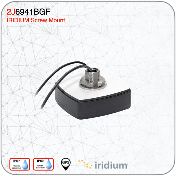 2J6941BGF 4G LTE/3G/2G Cellular and GNSS/GPS Screw Mount Antenna - www.multiband-antennas.com