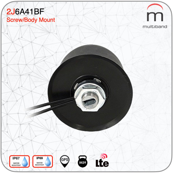 2J6A41BF LTE/GNSS Screw Mount Antenna - www.multiband-antennas.com