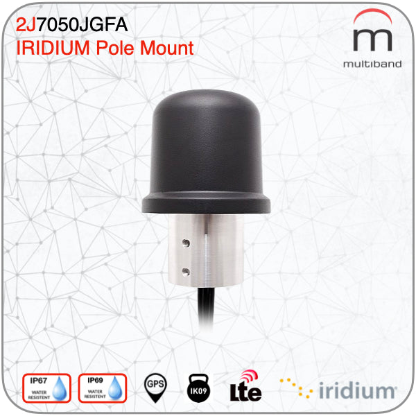 2J7050JGFa IRIDIUM CERTIFIED POLE MOUNT ANTENNA - www.multiband-antennas.com