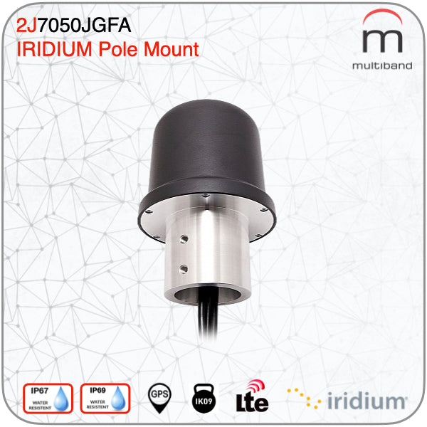 2J7050JGFa IRIDIUM CERTIFIED POLE MOUNT ANTENNA - www.multiband-antennas.com