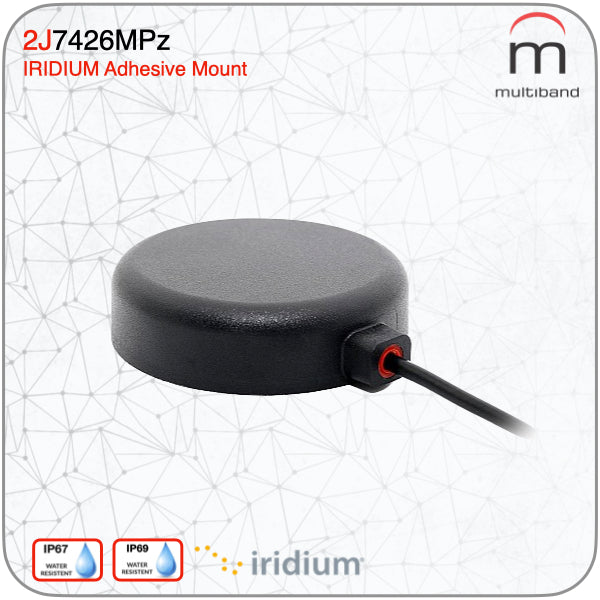 2J7426MPz Mini Blackhat Iridium Certified Compact Magnetic Adhesive Mount Antenna - www.multiband-antennas.com
