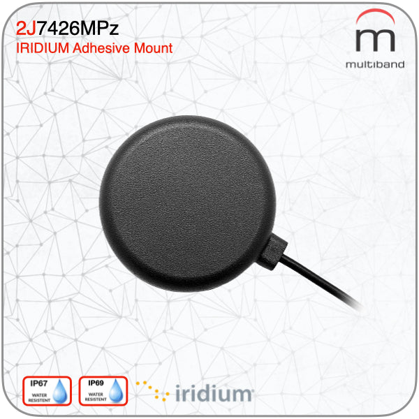 2J7426MPz Mini Blackhat Iridium Certified Compact Magnetic Adhesive Mount Antenna - www.multiband-antennas.com