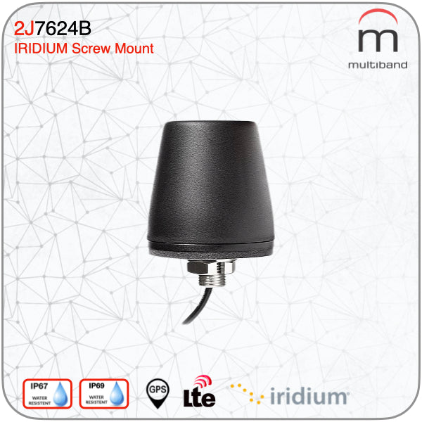 2J7624B CELLULAR/LTE Screw Mount Antenna - www.multiband-antennas.com