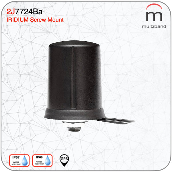2J7724Ba CELLULAR/LTE MIMO Screw Mount Antenna - www.multiband-antennas.com