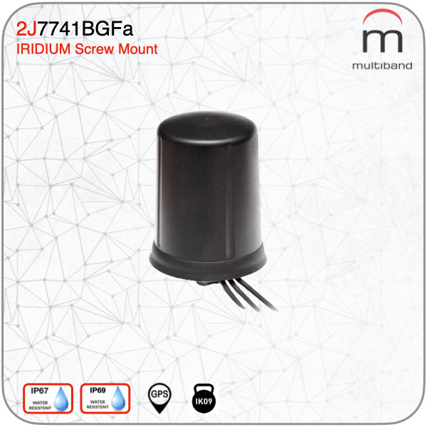 2J7741BGFa CELLULAR/LTE MIMO and GNSS SCREW MOUNT ANTENNA - www.multiband-antennas.com