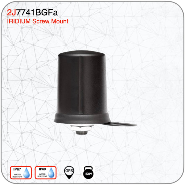 2J7741BGFa CELLULAR/LTE MIMO and GNSS SCREW MOUNT ANTENNA - www.multiband-antennas.com