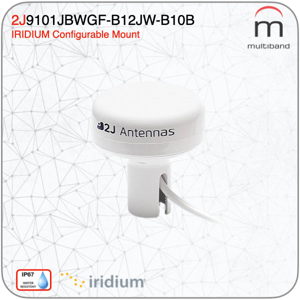 2J9126JBW-B12JW-B10BW Iridium Certified Configurable Mounting Marine Antenna - www.multiband-antennas.com