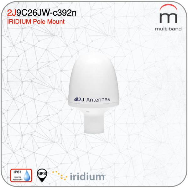 2J9C26JW-C392N Ray IRIDIUM High Performance Marine Pole Mount Antenna - www.multiband-antennas.com