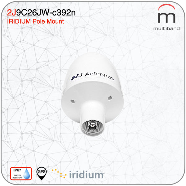 2J9C26JW-C392N Ray IRIDIUM High Performance Marine Pole Mount Antenna - www.multiband-antennas.com