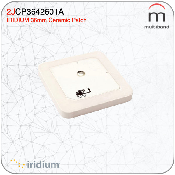 2JCP3642601a Iridium Ceramic Patch Antenna 36mm - www.multiband-antennas.com