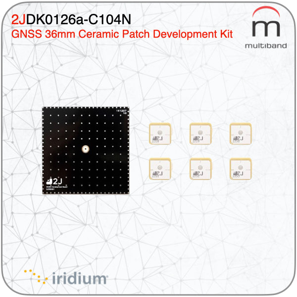 2JDK0126A-C104N Iridium Ceramic Patch Development Kit 36mm - www.multiband-antennas.com