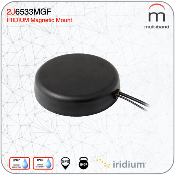 2J6533MGF Iridium and GNSS Magnetic Mount Antenna - www.multiband-antennas.com