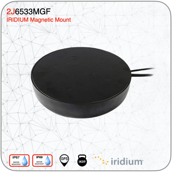 2J6533MGF Iridium and GNSS Magnetic Mount Antenna - www.multiband-antennas.com