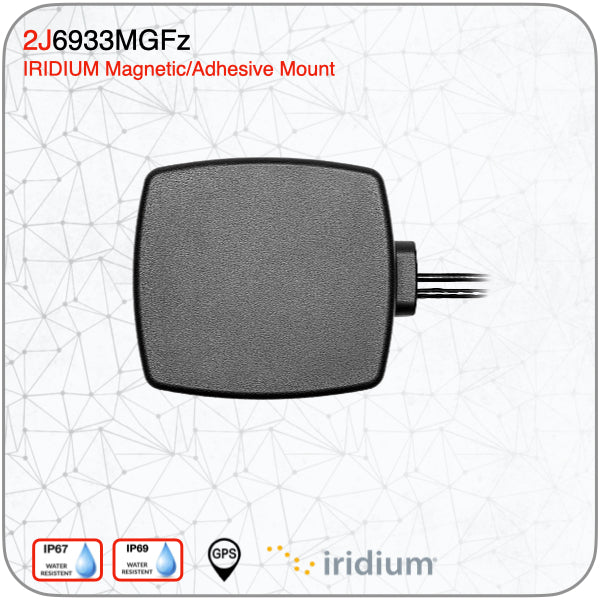 2J6933MPGFz Iridium Certified Phoenix GPS/GLONASS/Galileo Magnetic Adhesive Mount  Antenna - www.multiband-antennas.com