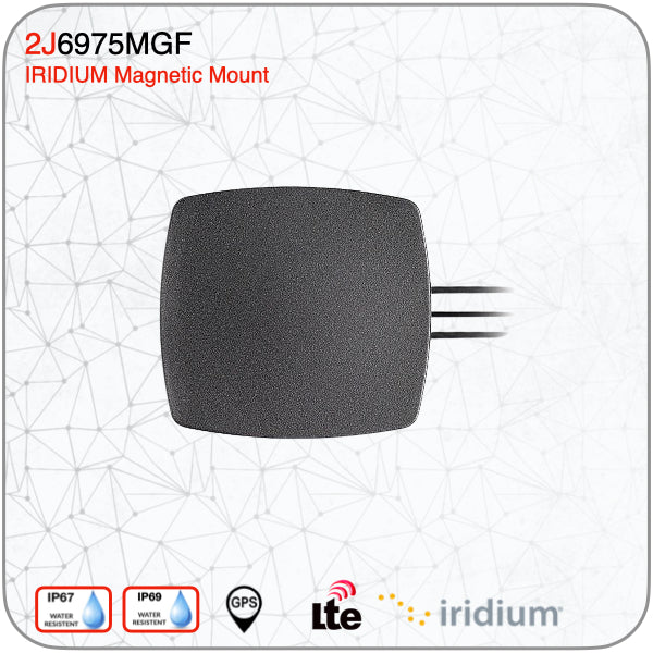 2J6975MPGF 5GNR/4G LTE/3G/2G, GPS/GLONASS/Galileo, Iridium Certified, IP67, IP69 Ground Plane Independent Antenna - www.multiband-antennas.com