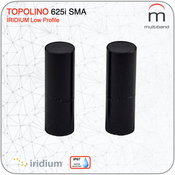 Topolino 625i SMA Low Profile Iridium Helical - www.multiband-antennas.com