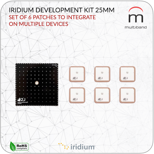Iridium Ceramic Patch Development Kit 25mm - www.multiband-antennas.com