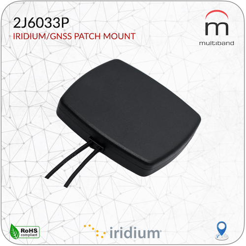 2J6033P Iridium/GPS Patch Mount - www.multiband-antennas.com