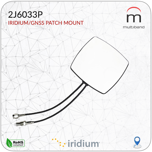 2J6033P Iridium/GPS Patch Mount - www.multiband-antennas.com