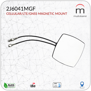 2J6041MGF CELLULAR/LTE/GNSS Mag Mount - www.multiband-antennas.com