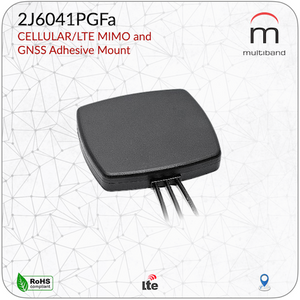 2J6041PGFa CELLULAR/LTE MIMO and GNSS Adhesive Mount - www.multiband-antennas.com