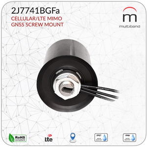 2J7741BGFa CELLULAR/LTE MIMO and GNSS SCREW MOUNT - www.multiband-antennas.com