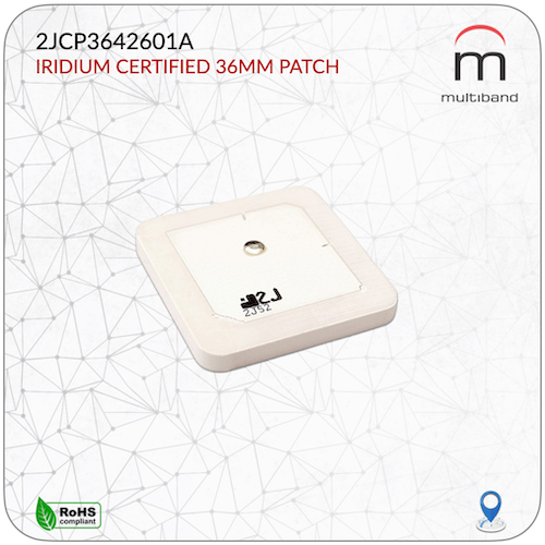 2JCP3642601A Iridium Ceramic Patch 36mm - www.multiband-antennas.com