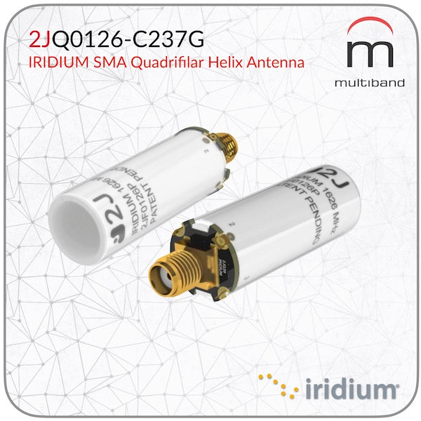 2JQ0126-C237G IRIDIUM SMA Quadrifilar Helix Antenna - www.multiband-antennas.com