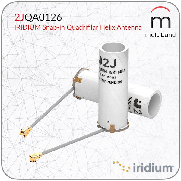 2JQA0126 IRIDIUM Snap-in Quadrifilar Helix Antenna - www.multiband-antennas.com