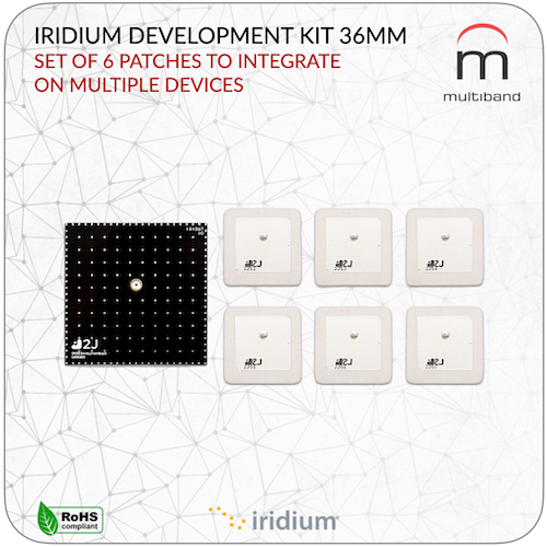 Iridium Ceramic Patch Development Kit 36mm - www.multiband-antennas.com